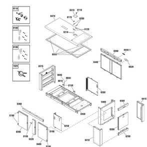 Enclosure Group Diagram and Parts List for 076355-03  Briggs and Stratton Generator